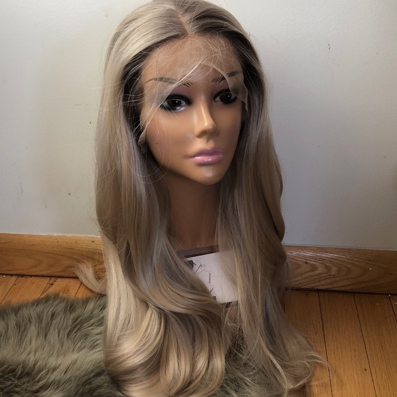 💫 22” OMBRE ASH BLONDE LACE FRONT WIG *NEW…
